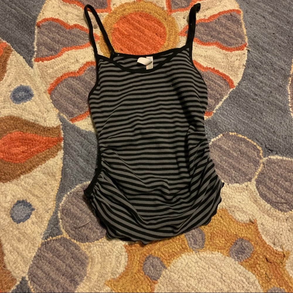 FP Movement Grey & Black Scrunched Workout Tank